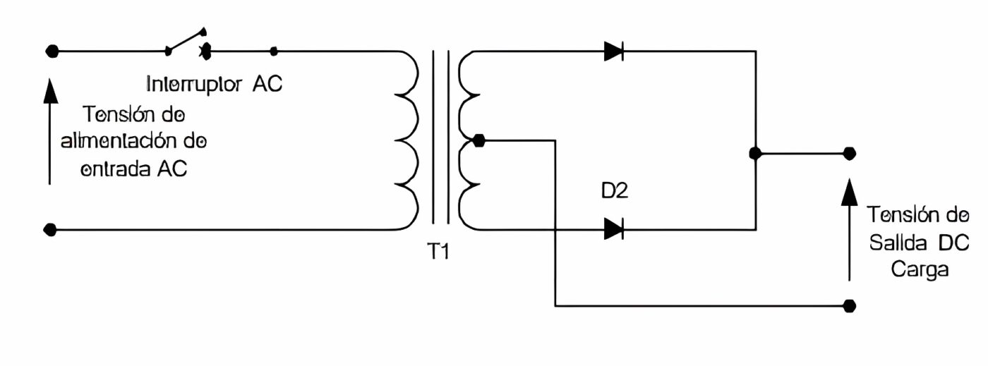 esquema circuital de rectificador a tiristor