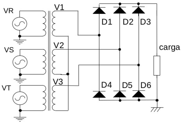 three-phase AC-DC rectifier for telecommunications