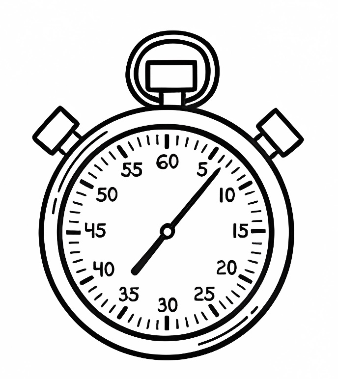 Stopwatch for battery discharge test
