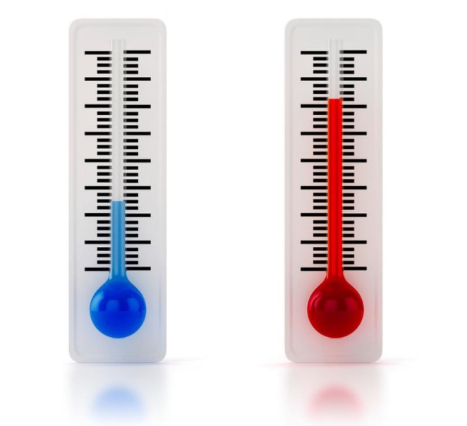 Termómetro para el parámetro de temperatura