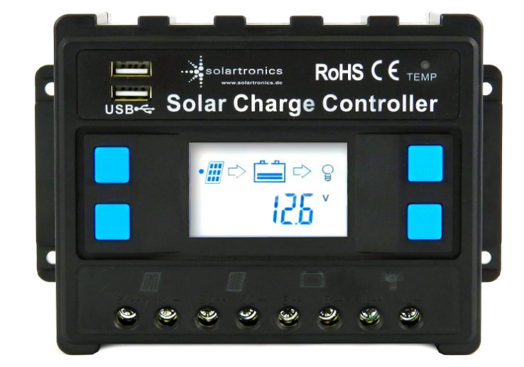 controladores de carga solar Marca SOLARTRONICS