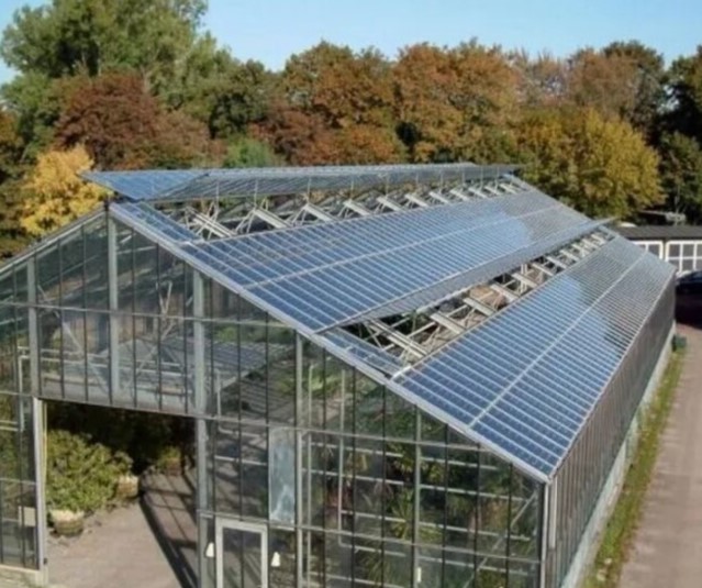 Greenhouse as a use of solar panels in agriculture