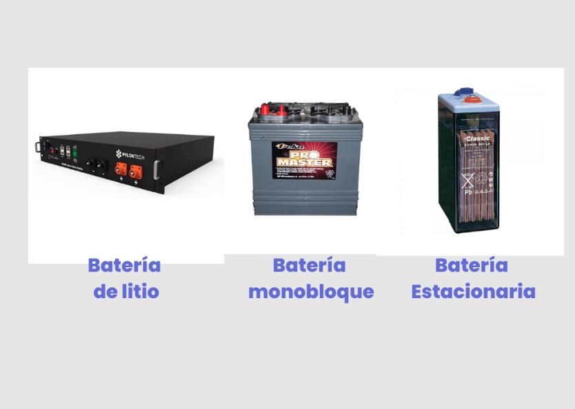 tipos de baterías en los sistemas fotovoltaicos