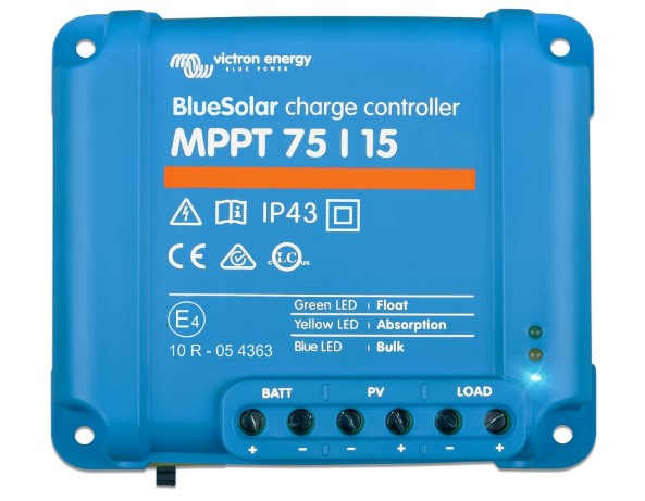 15 Ampere solar charge regulator, Victron Energy brand