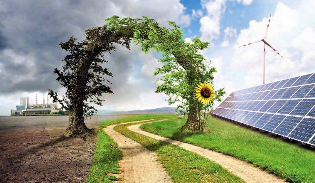 panel solar contra el cambio climático